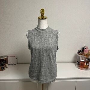 Chic Gray Sleeveless Top